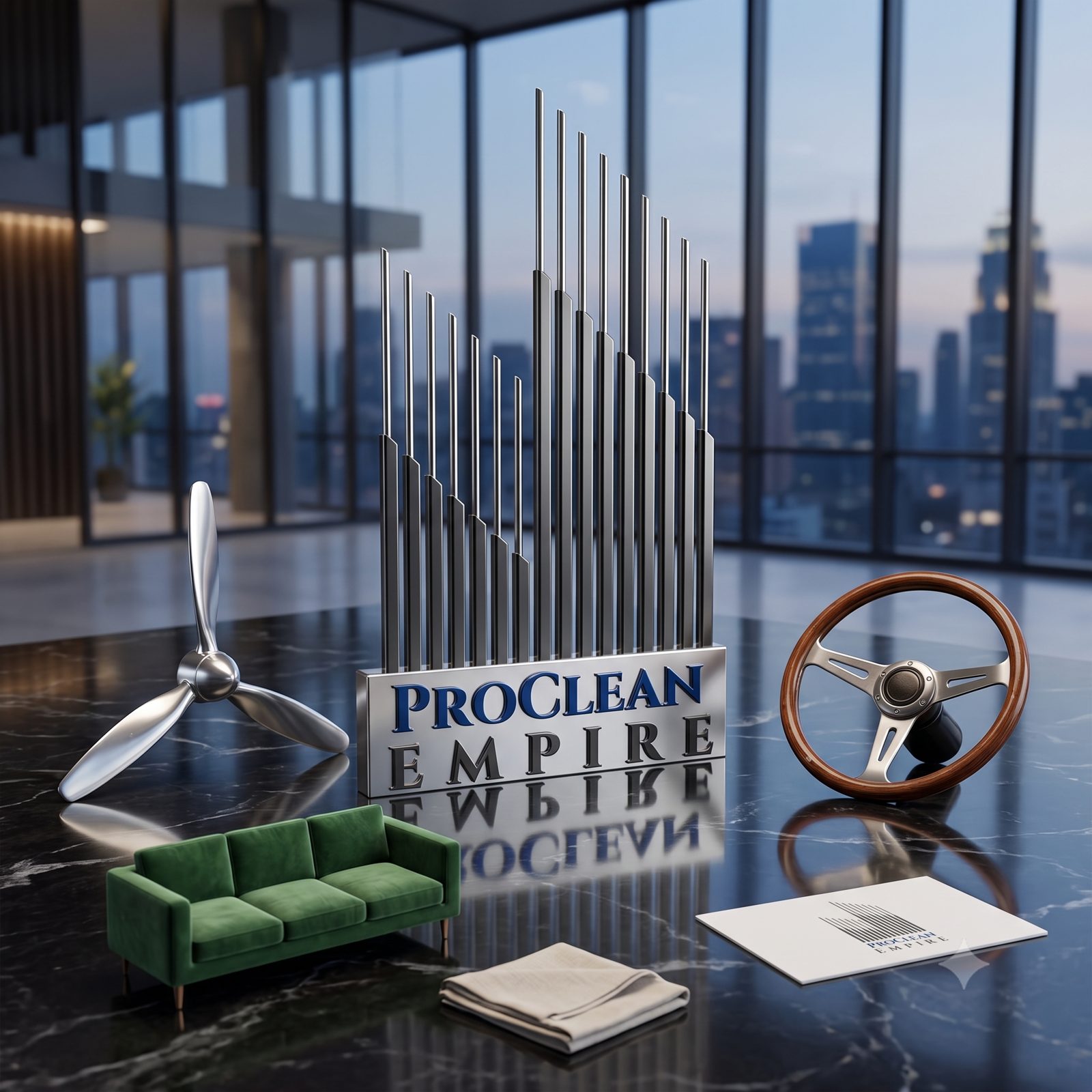 ProClean Empire : entretien haut de gamme bureaux, automobile et aéronautique
